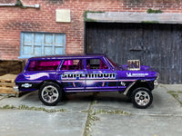 Loose Hot Wheels - 1964 Chevy Nova Station Wagon Gasser - Purple Supernova