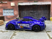 Loose Hot Wheels - Nissan 35GT-RR LB Silhouette WORKS gt - blue hot wheels — view 3