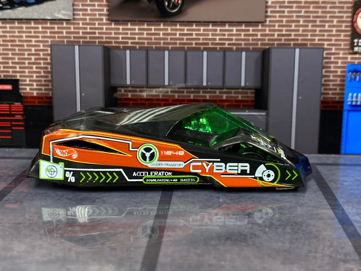 Loose Hot Wheels - Shadow Jet II - Green and Red