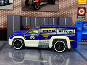 Loose Hot Wheels - Recue Duty - Animal Rescue Blue and White — view 3