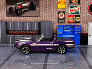 Loose Hot Wheels - 1969 Ford Mustang Shelby GT500 - Purple and White — view 3
