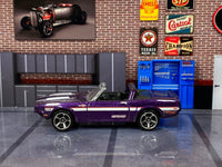 Loose Hot Wheels - 1969 Ford Mustang Shelby GT500 - Purple and White — view 3