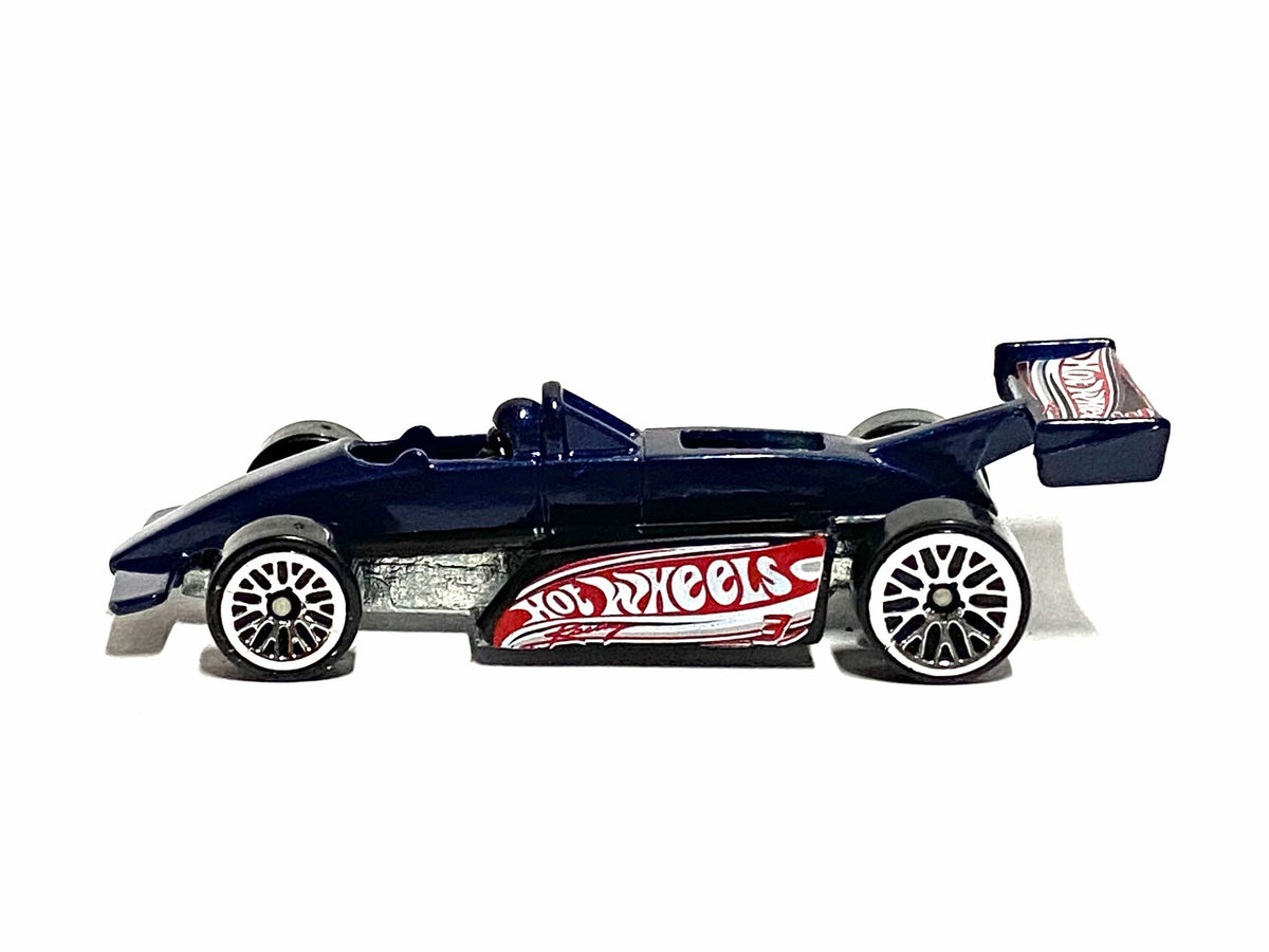 Loose Hot Wheels Thunderstreak Indy Car - Black and Blue
