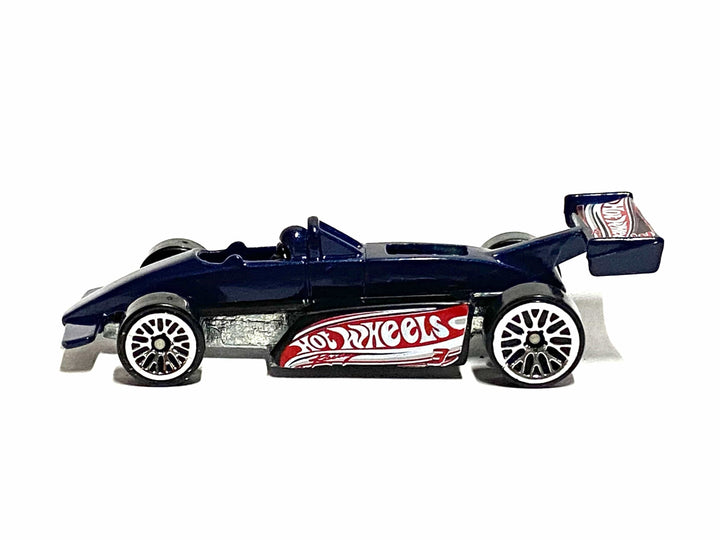 Loose Hot Wheels Thunderstreak Indy Car - Black and Blue