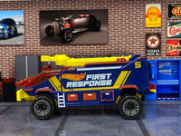 Loose Hot Wheels - Runway Res-Q - Blue, Red and Yellow First Response — view 3