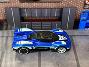 Loose Hot Wheels - Group C Fantasy - Blue and White — view 2