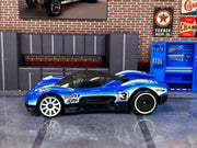 Loose Hot Wheels - Group C Fantasy - Blue and White — view 3