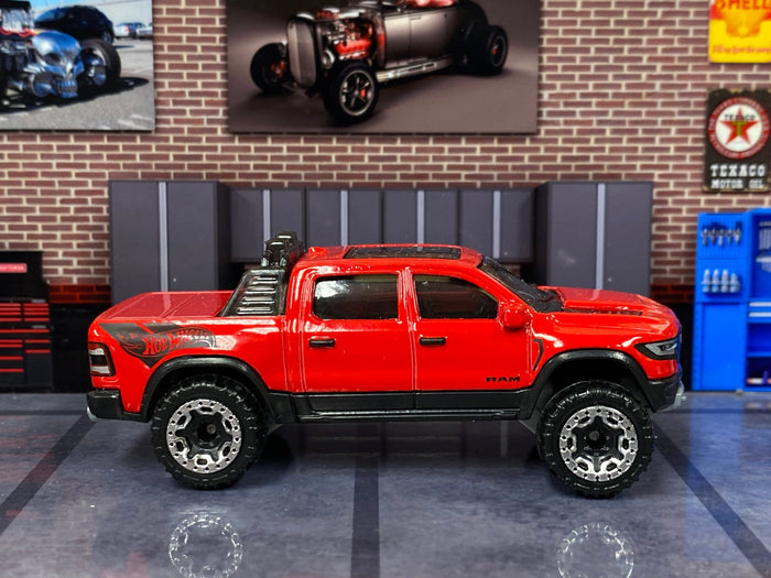 Loose Hot Wheels - 2023 Dodge Ram 1500 4x4 Truck - Red and Black
