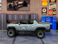 Loose Hot Wheels - 2024 GMC Hummer EV - Barbie Gray — view 3