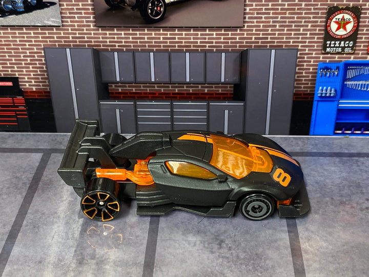 Loose Hot Wheels - Punk Rod - Satin Black and Orange — view 2