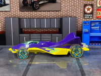 Loose Hot Wheels - Cloud Cutter - Purple and Yellow — view 3