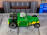 Loose Hot Wheels - Brick and Motor - Green and Yellow — view 2