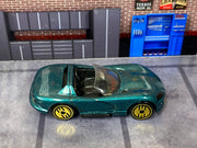 Loose Hot Wheels - 2013 Dodge Viper - Teal (Gold Wheels) — view 2