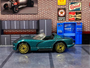 Loose Hot Wheels - 2013 Dodge Viper - Teal (Gold Wheels) — view 3