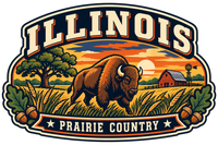 Illinois heritage badge embroidery artwork