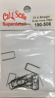 Cal Scale HO 21-Inch Straight Grab Irons - 20 Pack - product view 2