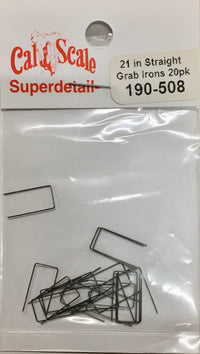 Cal Scale HO 21-Inch Straight Grab Irons - 20 Pack - product view 2