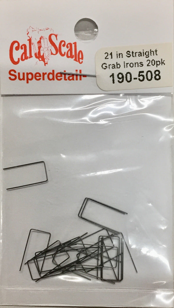 Cal Scale HO 21-Inch Straight Grab Irons - 20 Pack - product view 2