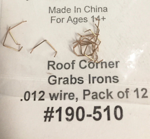 Cal Scale HO Roof Corner Grab Irons - 12 Pack - product view 1