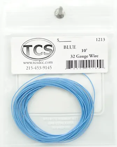 Train Control Systems 1224 32 Gauge Wire, Blue (20') — exact product view