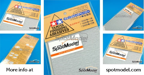 Tamiya 87024 Finishing Abrasives Ultra Fine Set - 1200/1500/2000 Grit - product image