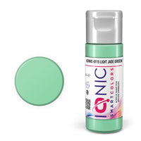 IONIC 0115 Light Jade Green acrylic paint bottle and color swatch