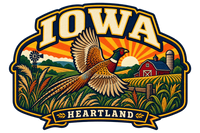 Iowa heritage badge embroidery artwork