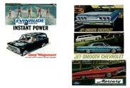 J & L Innovations 174 HO 1960s automotive and transportation billboard signs, five-sheet set