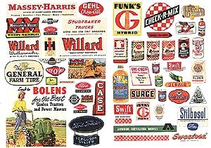 JL Innovative 1940s 1950s feed seed and farm signs 183