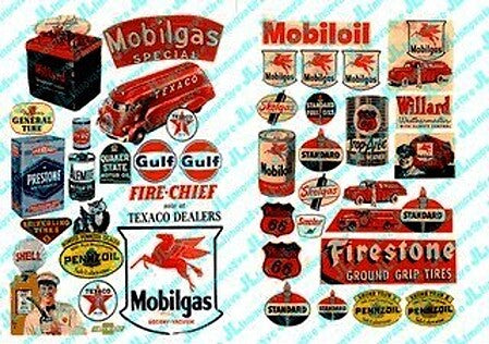 JL Innovative 1940s 1950s gas and oil advertising posters 184