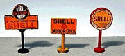 JL Innovative HO Scale Vintage Shell Gas Station Curb Detail Set – 464– product image 1