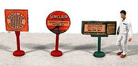 JL Innovative HO Scale Vintage Sinclair Gas Station Curb Details – 466