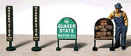 JL Innovative HO Scale Vintage Quaker State Gas Station – 472