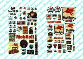 JL Innovative HO Scale 1930s–1950s Vintage Mobil Gas Station Signs – 485