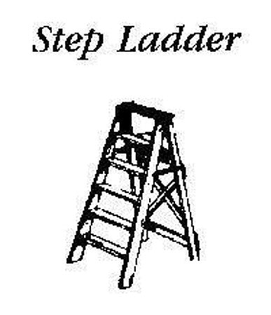 JL Innovative Design 554 Custom Step Ladders, Brown
