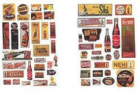 JL Innovative N Scale 1940s-1950s Uncommon Soft Drink Signs - JLI606
