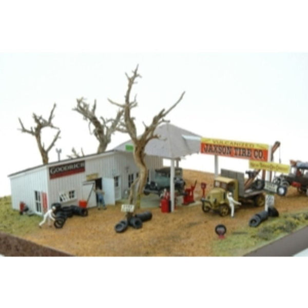 JL Innovative Design 661 Jaxson Tire Co. Laser-Cut Structure Kit - HO Scale - product image