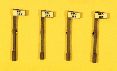 Custom Section Sign Set/Pole Style (4) - product image