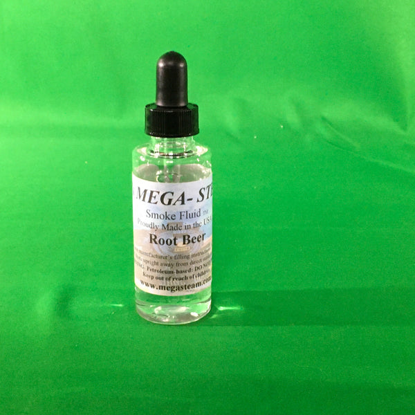 JT's Mega-Steam Root Beer smoke fluid 2 oz glass dropper bottle