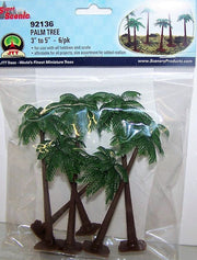 JTT Scenery Products 92136 HO palm trees, 3 to 5 inches, 6-pack — exact product image
