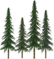 JTT Scenery 92025 Z scale spruce trees 1 to 2 inch 55 pack
