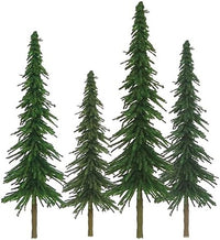 JTT Scenery 92025 Z scale spruce trees 1 to 2 inch 55 pack
