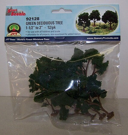 JTT Green Deciduous Trees – 1.5 to 2 in – 10 Pack – 92128