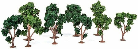 JTT Green Deciduous Trees – 2 to 3 in – 10 Pack – 92130