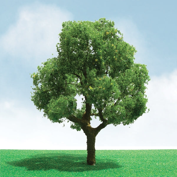 JTT 92201 N scale Pro-Elite deciduous trees — single-tree close-up from the three-piece pack
