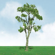 JTT 92211 N scale Pro-Elite gum trees — single-tree close-up from the three-piece pack