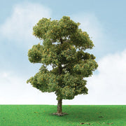JTT 92407 O scale Pro-Elite 6-inch European plane model tree in a scenery setting