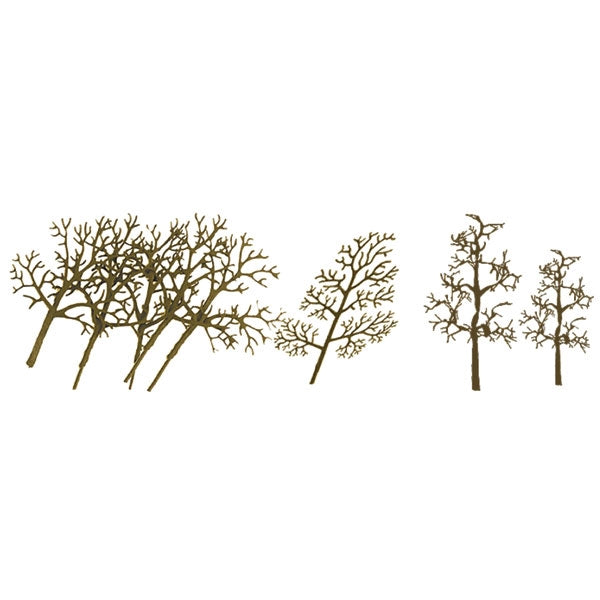 JTT 94127 sycamore tree armatures — manufacturer's bare-frame detail; full pack not shown