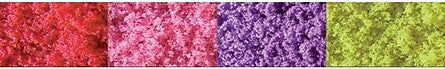 JTT Fine Turf Color Assortment – Red, Pink, Purple & Yellow – 95145