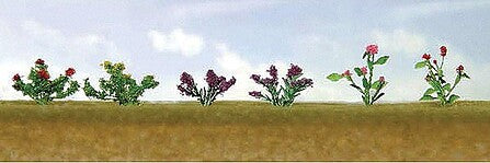JTT O scale assorted flower plants 10 pack 95558